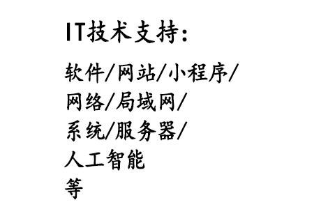 IT技术支持